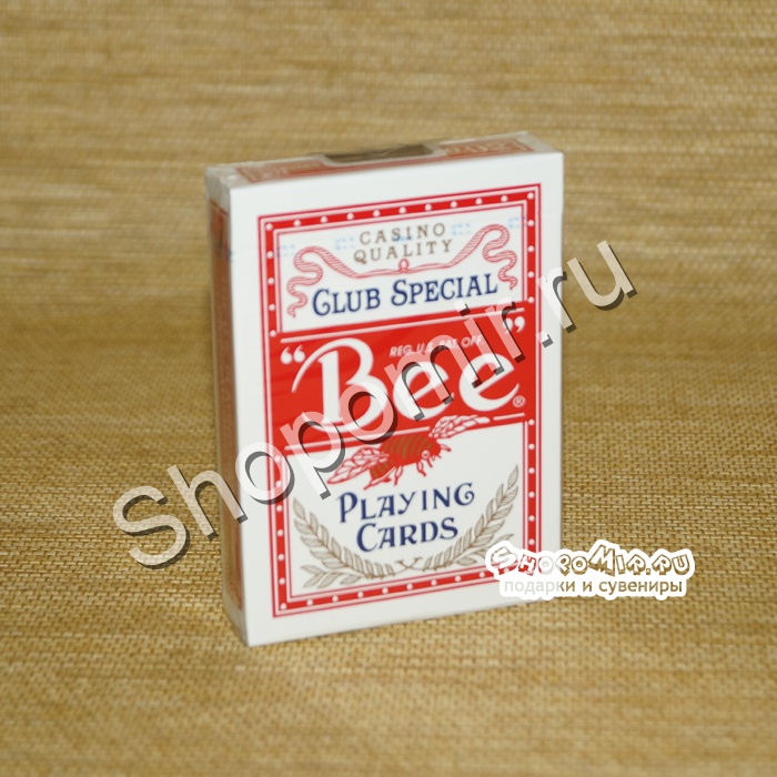 Карты Bee №77 Back red