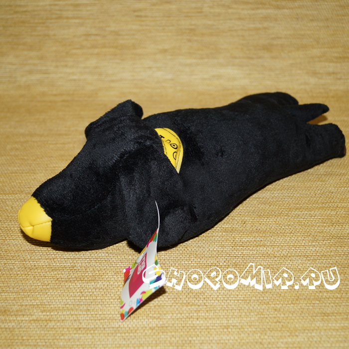 Подушка черная для работы с компьютерной мышью "Такса"